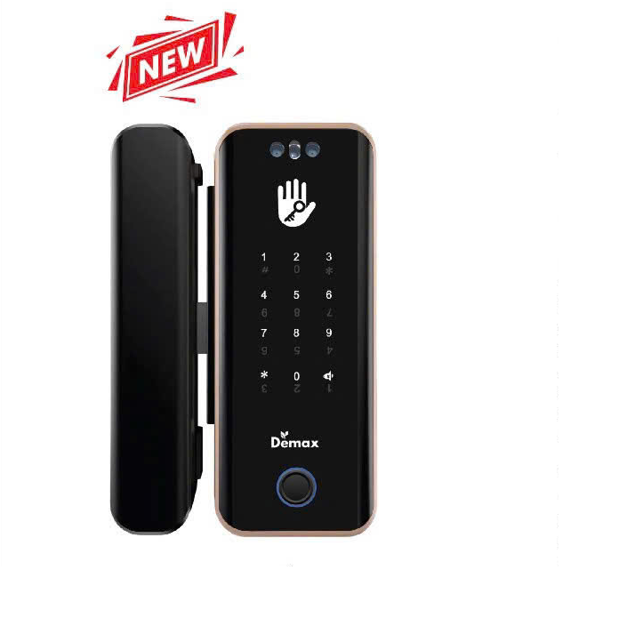 Khóa cửa kính Demax EL900 AC Face ID, App Bluetooth